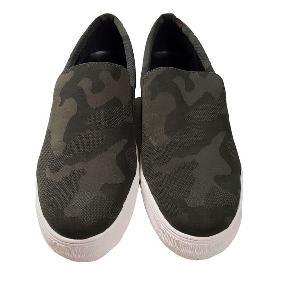 Vince Camuto Shoes Sneakers Womens 9M 40 Slip On Korli 2 Camo Green Platform - Picture 2 of 7